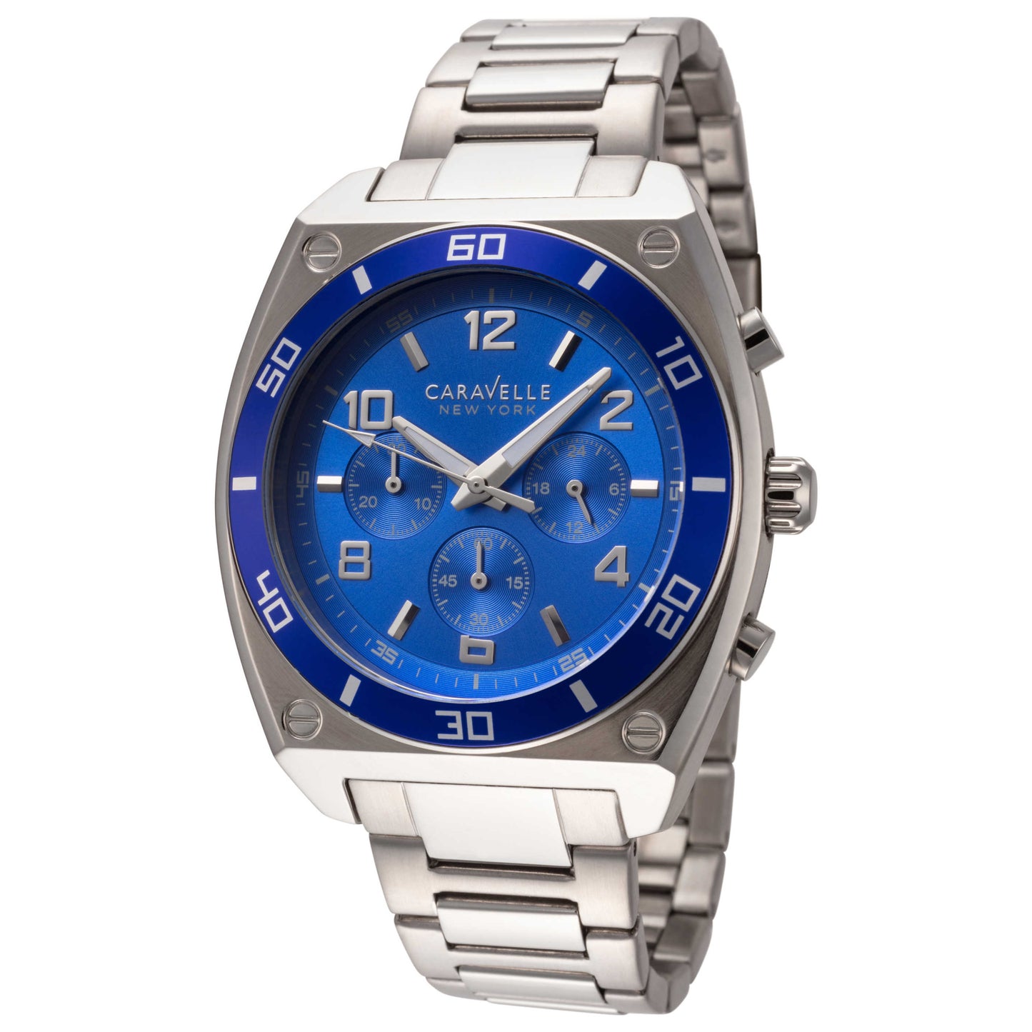 Front view of Caravelle by Bulova New York Men's Quartz Watch 45A109