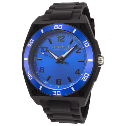 Front view of Caravelle by Bulova New York Men's Quartz Watch 45A116