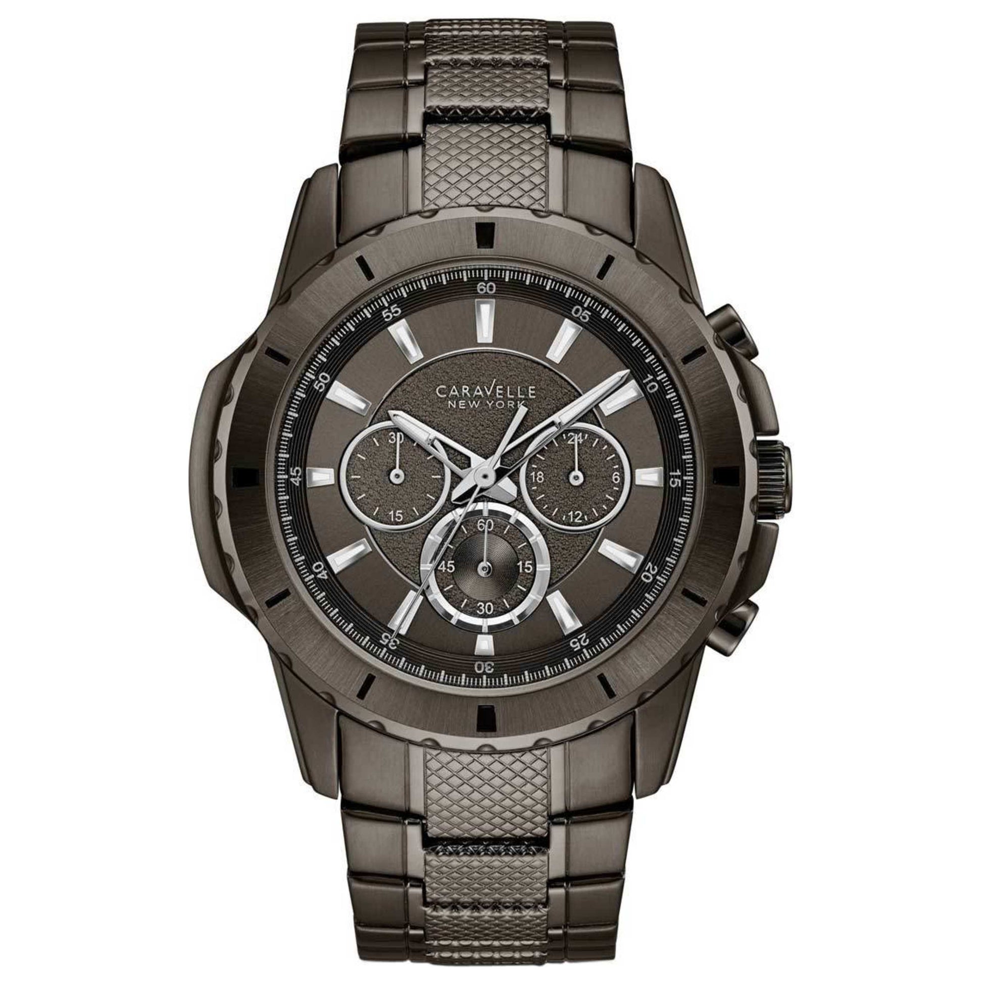 Front view of Caravelle Chronograph Men's Quartz Watch 45A139