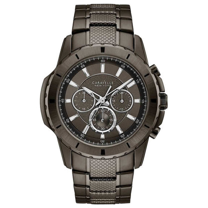 Front view of Caravelle Chronograph Men's Quartz Watch 45A139