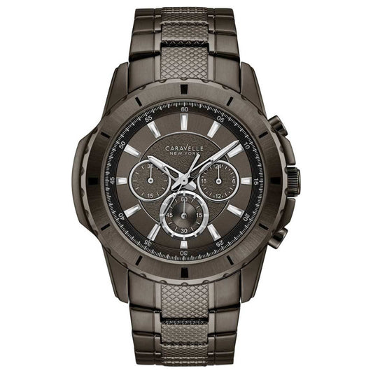 Front view of Caravelle Chronograph Men's Quartz Watch 45A139