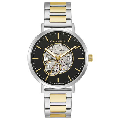 Front view of Caravelle by Bulova Classic Men's Automatic Watch 45A152