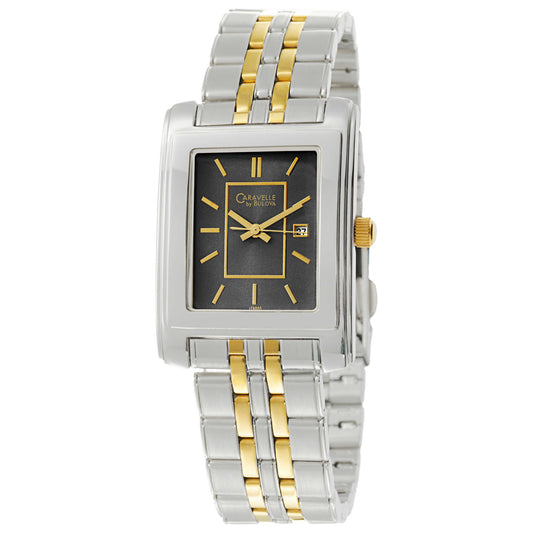 Front view of Caravelle Bracelet Men's Quartz Watch 45B000