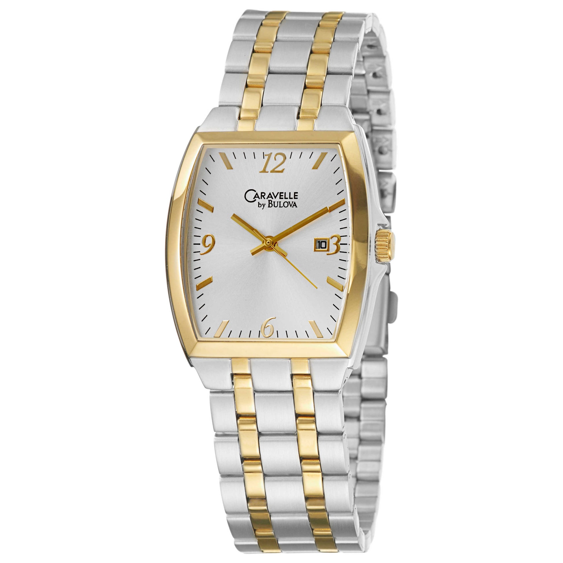 Front view of Caravelle Bracelet Men's Quartz Watch 45B001