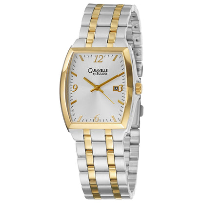 Front view of Caravelle Bracelet Men's Quartz Watch 45B001