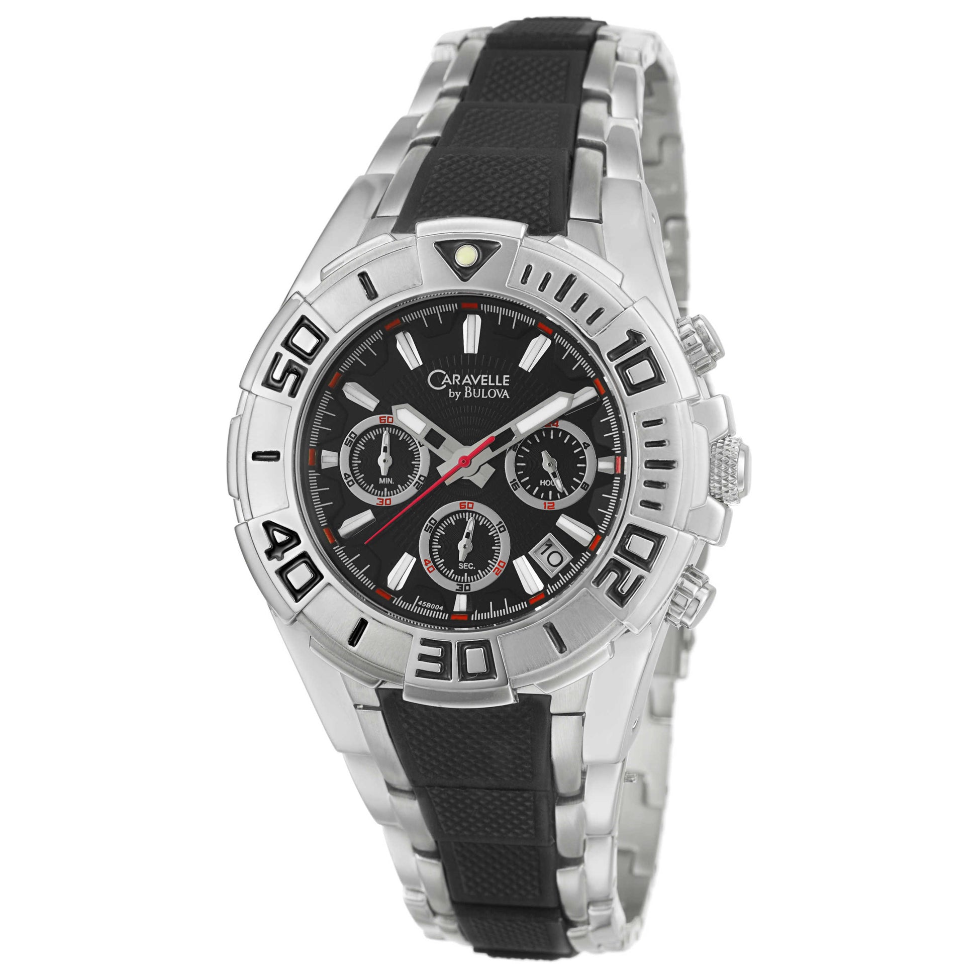 Front view of Caravelle Bracelet Men's Quartz Watch 45B004