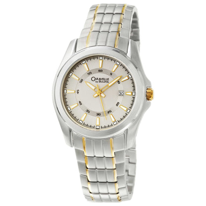 Front view of Caravelle Bracelet Men's Quartz Watch 45B101