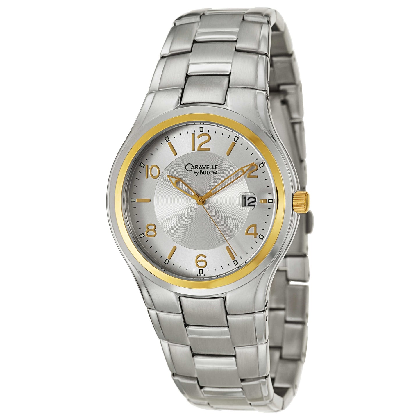 Front view of Caravelle Dress Men's Japanese Quartz (Battery-Powered) Watch 45B112