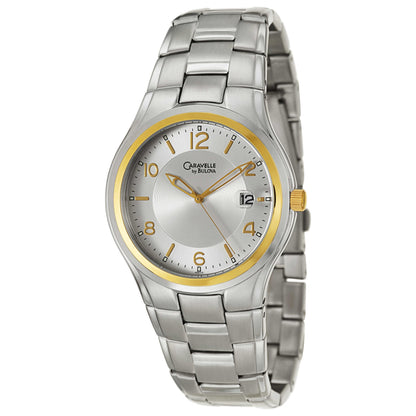 Front view of Caravelle Dress Men's Japanese Quartz (Battery-Powered) Watch 45B112