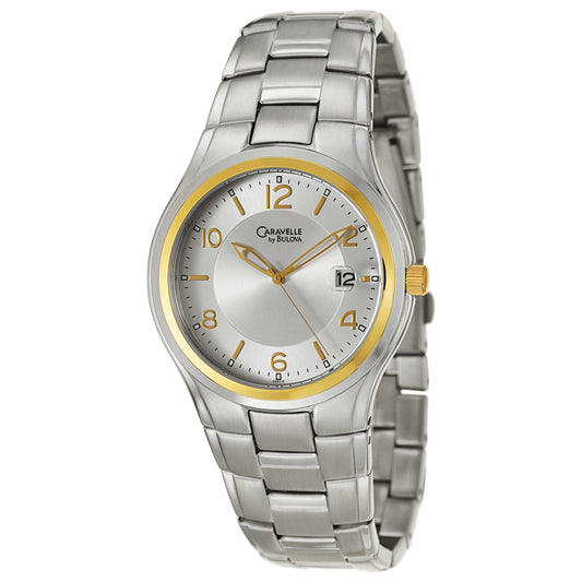 Front view of Caravelle Dress Men's Japanese Quartz (Battery-Powered) Watch 45B112