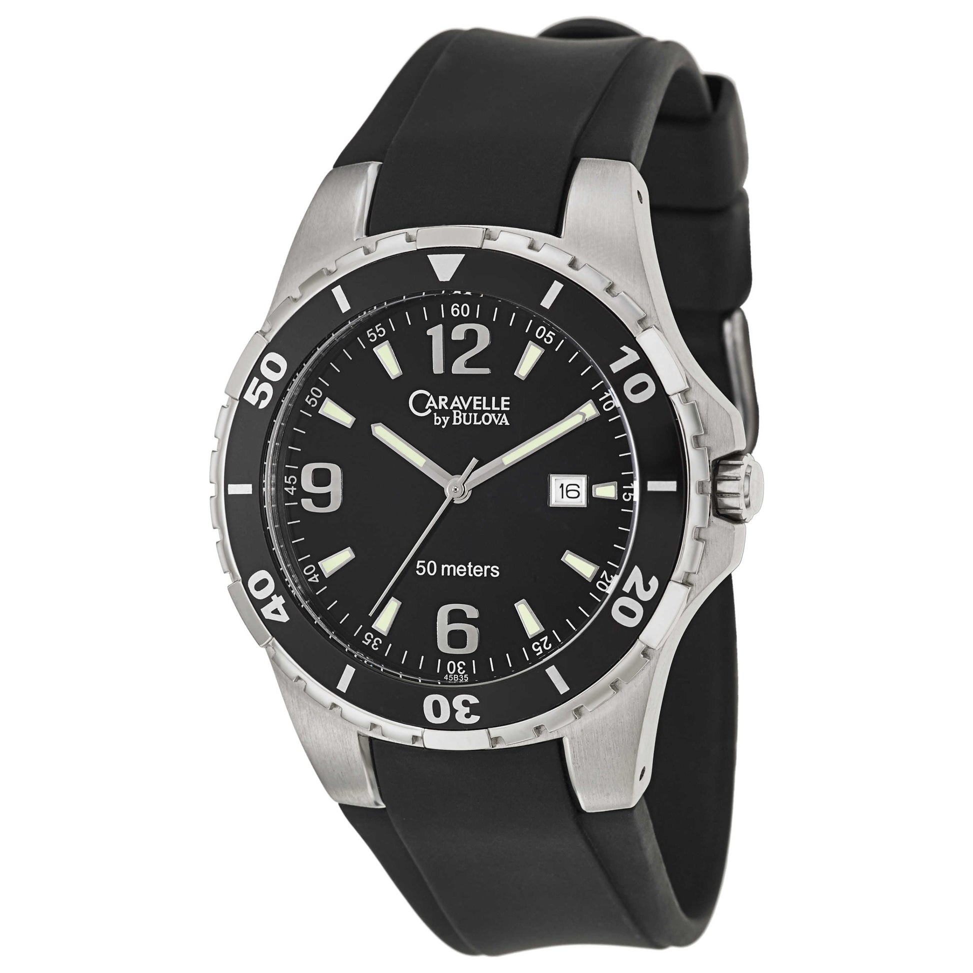 Front view of Caravelle Sport Men's Japanese Quartz (Battery-Powered) Watch 45B35