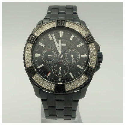 Front view of Caravelle Crystal Men's Quartz Watch 45C002-PO