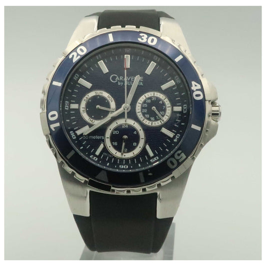 Front view of Caravelle Strap Men's Quartz Watch 45C101-PO