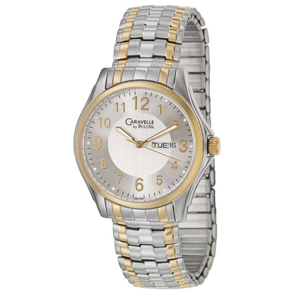 Front view of Caravelle Expansion Men's Japanese Quartz (Battery-Powered) Watch 45C106