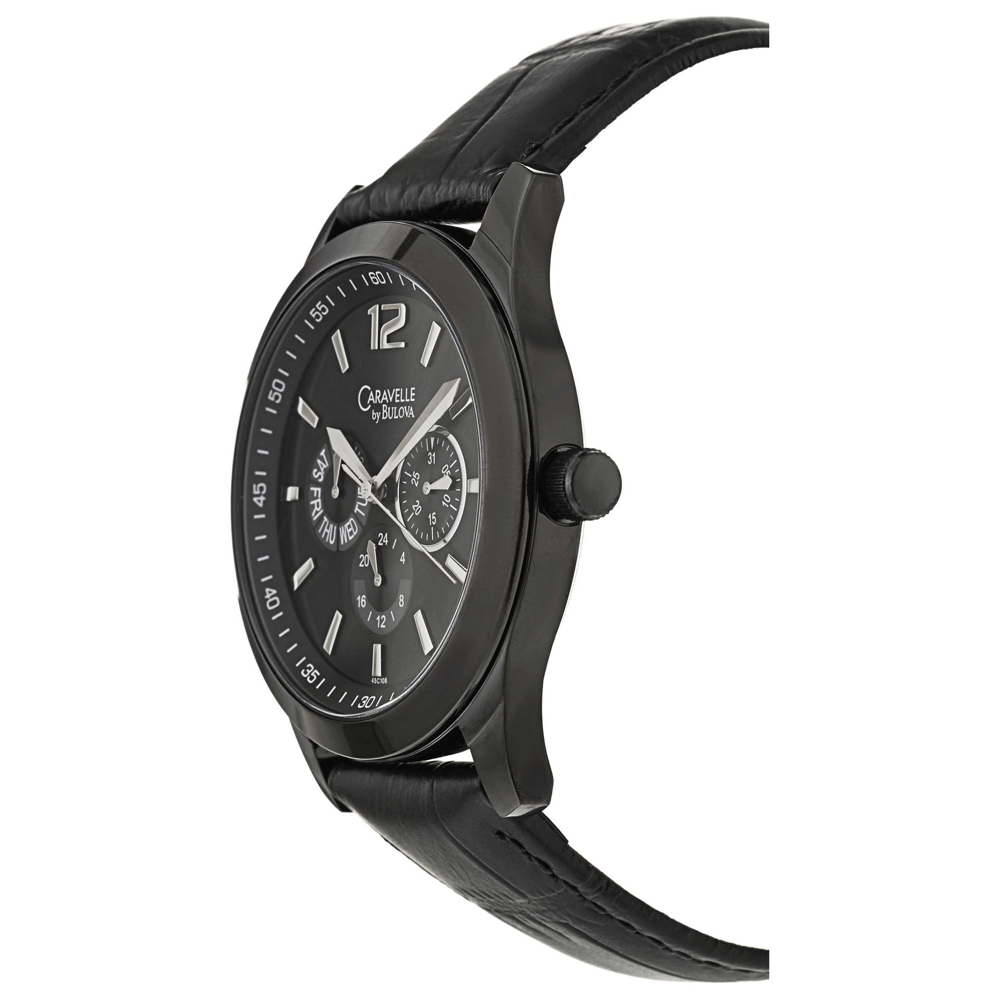 Caravelle Strap Men's Japanese Quartz (Battery-Powered) Watch 45C108 - Image #4