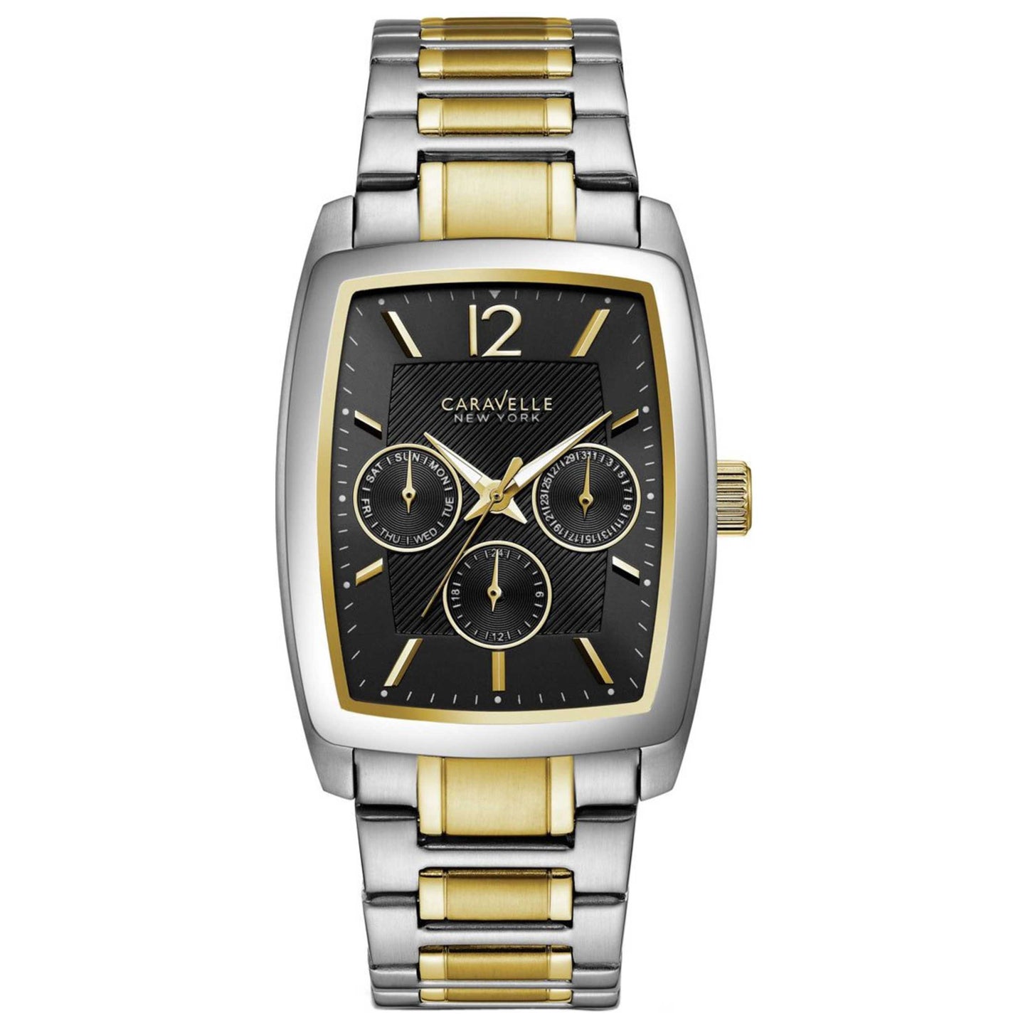 Front view of Caravelle Bracelet Men's Quartz Watch 45C112