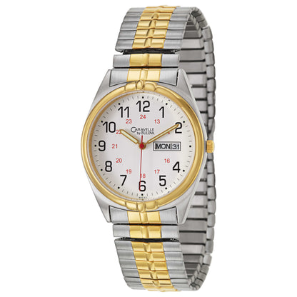 Front view of Caravelle Expansion Men's Japanese Quartz (Battery-Powered) Watch 45C13