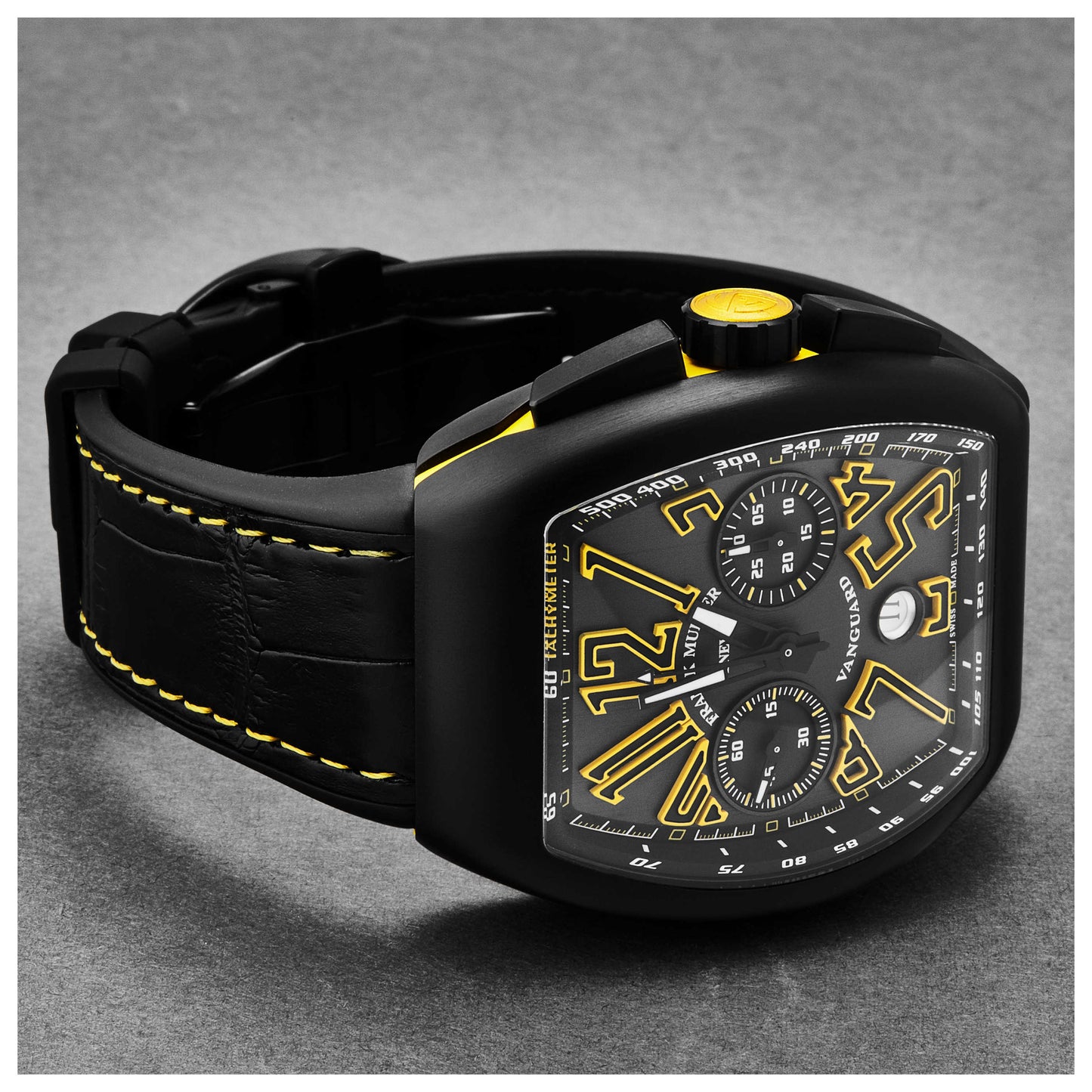 Franck Muller Vanguard Men's Automatic Watch 45CCBLKBLKYEL - Image #5