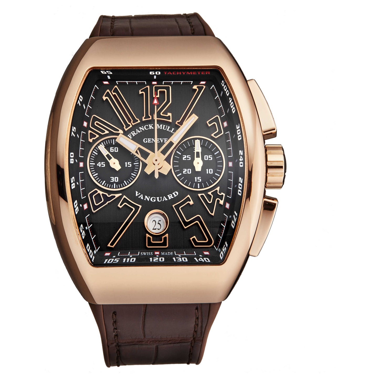 Front view of Franck Muller Vanguard Men's Automatic Watch 45CCGLDBRNGLD1