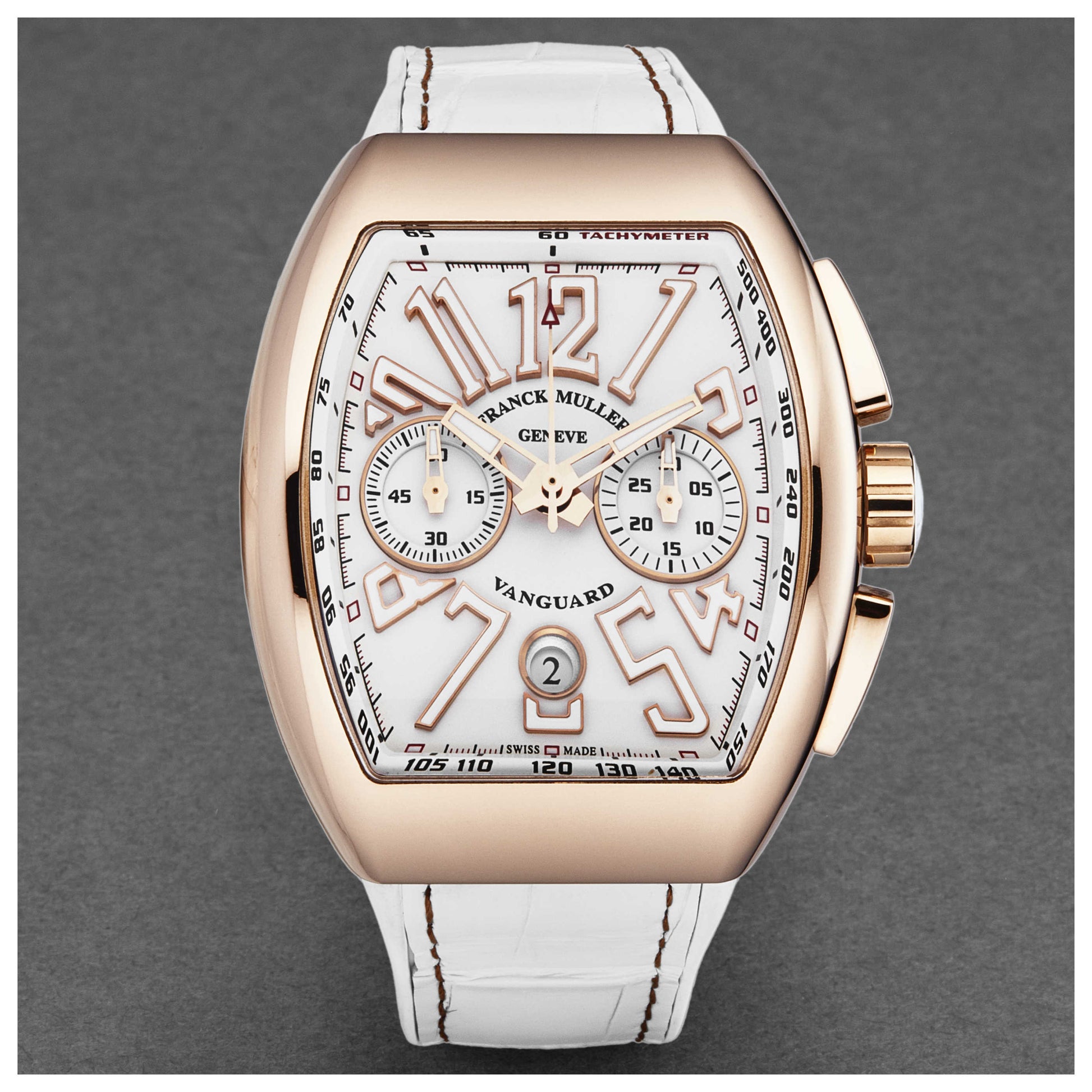 Franck Muller Vanguard Men's Automatic Watch 45CCGLDWHTWHT - Image #4