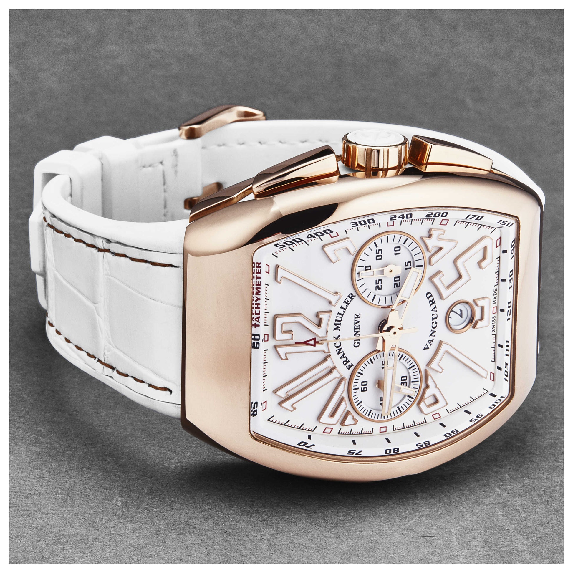 Franck Muller Vanguard Men's Automatic Watch 45CCGLDWHTWHT - Image #5