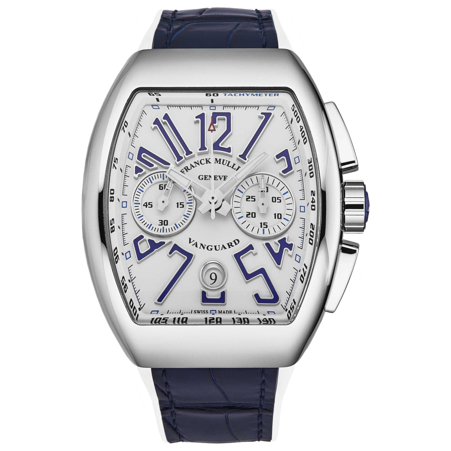Front view of Franck Muller Vanguard Men's Automatic Watch 45CCWHTBLU-2
