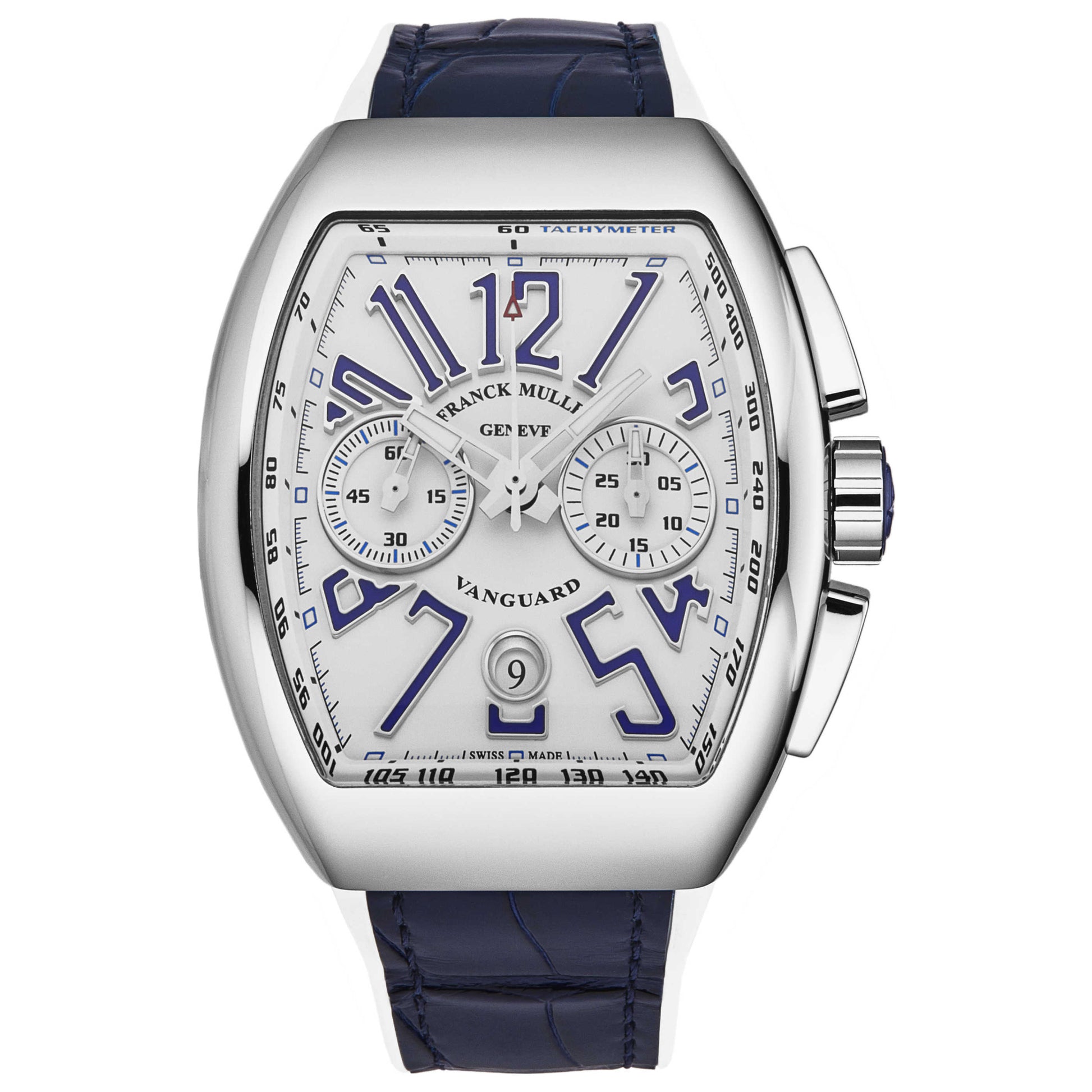 Front view of Franck Muller Vanguard Men's Automatic Watch 45CCWHTBLU-2
