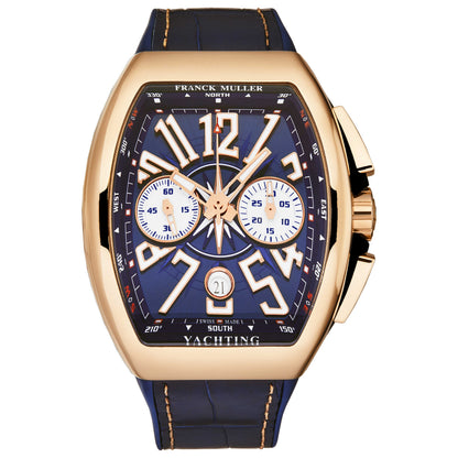 Front view of Franck Muller Vanguard Men's Automatic Watch 45CCYACHTGLD-1
