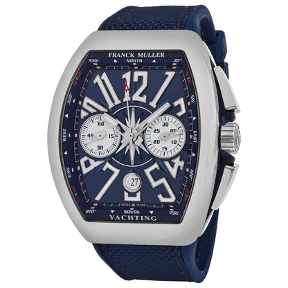 Front view of Franck Muller Vanguard Yachting Men's Automatic Watch 45CCYACTBLU