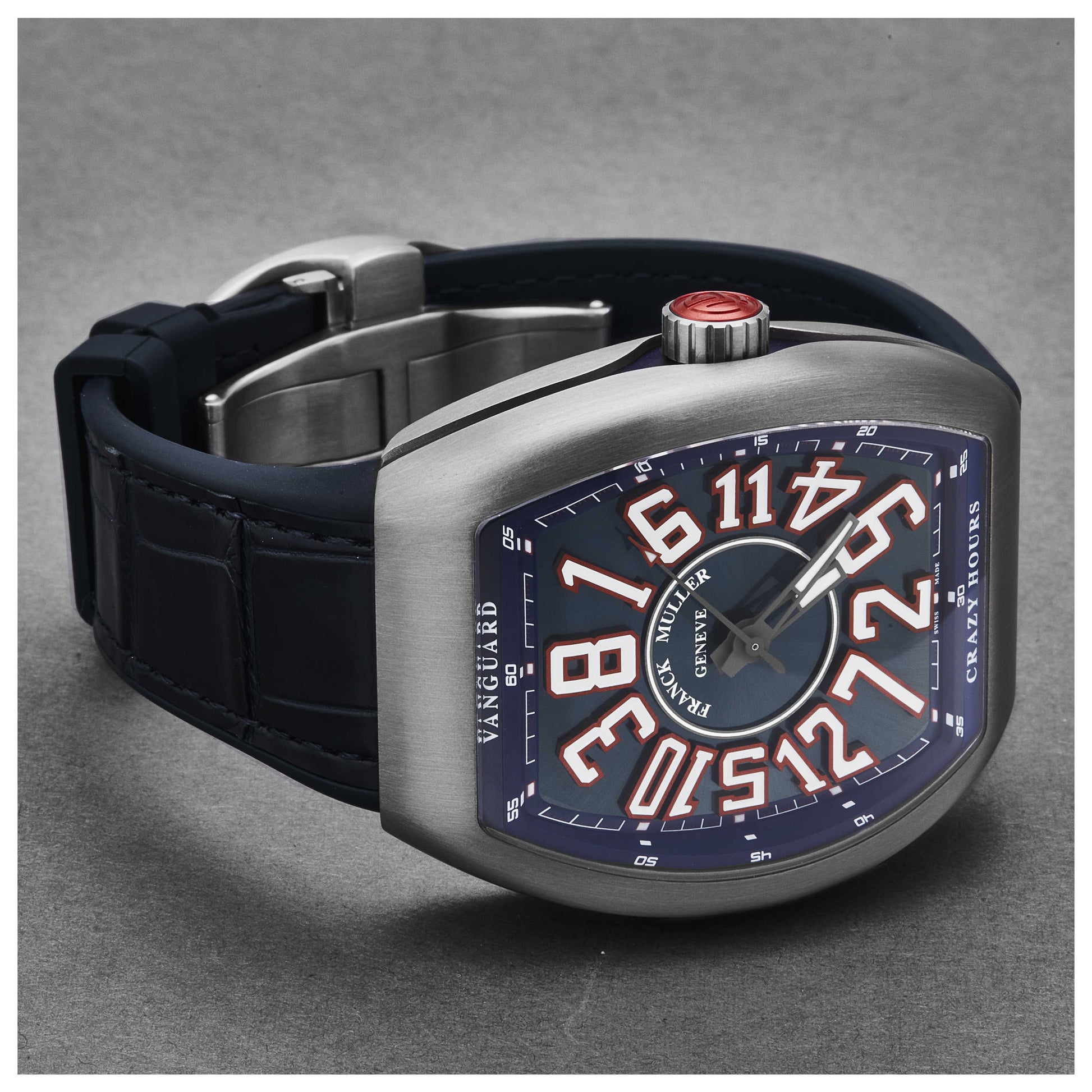 Franck Muller Vanguard Crazy Hours Men's Automatic Watch 45CHTTAMERBLU - Image #5