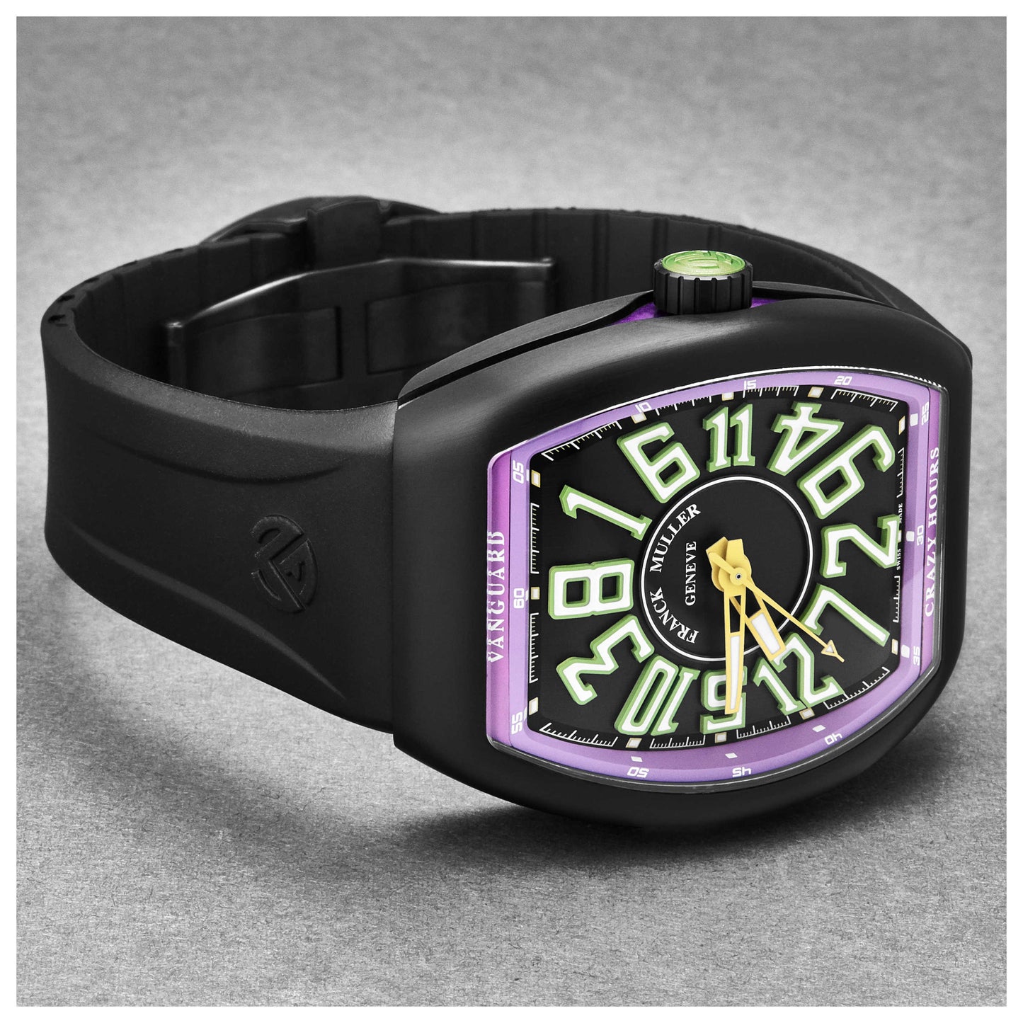 Franck Muller Vanguard Crazy Hours Men's Automatic Watch 45CHTTBLKGRNPRL - Image #3