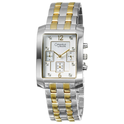 Front view of Caravelle Diamond Men's Quartz Watch 45D002