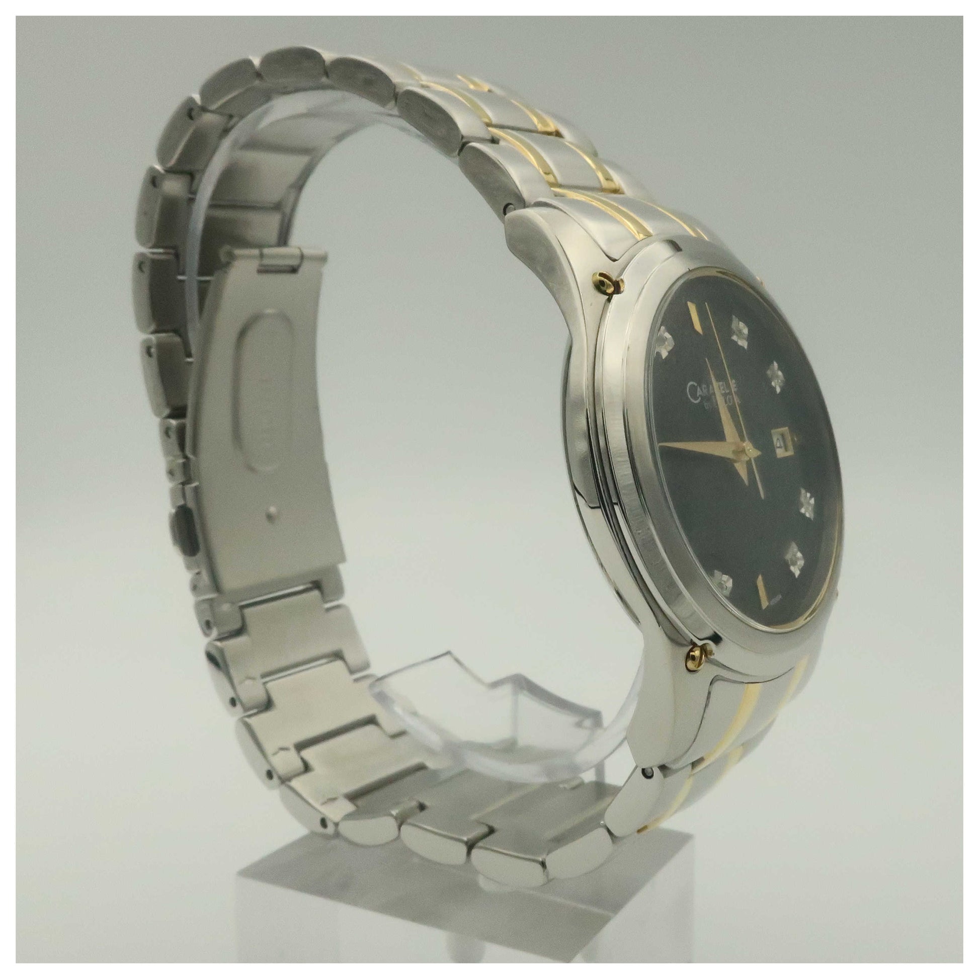 Caravelle Diamond Men's Quartz Watch 45D104-SD - Image #3