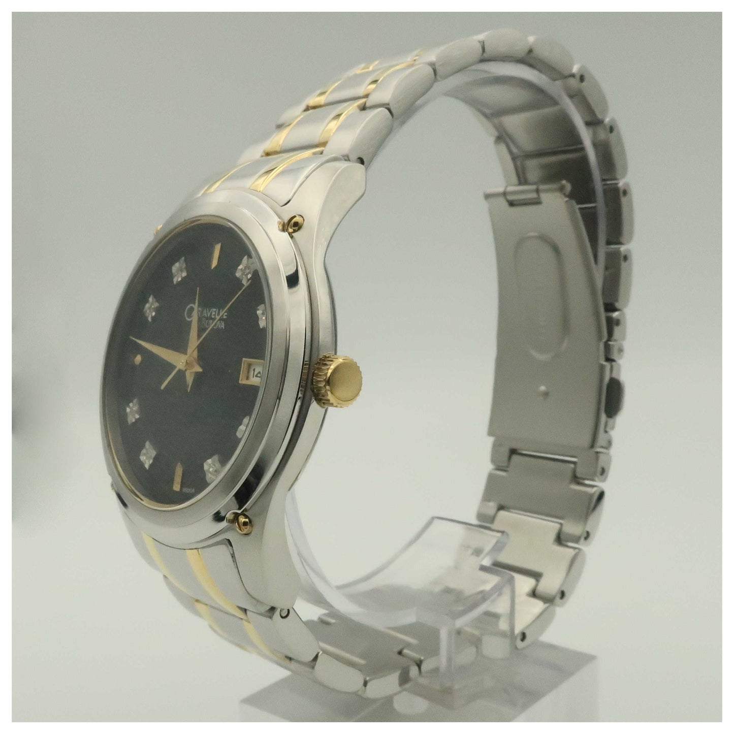 Caravelle Diamond Men's Quartz Watch 45D104-SD - Image #4