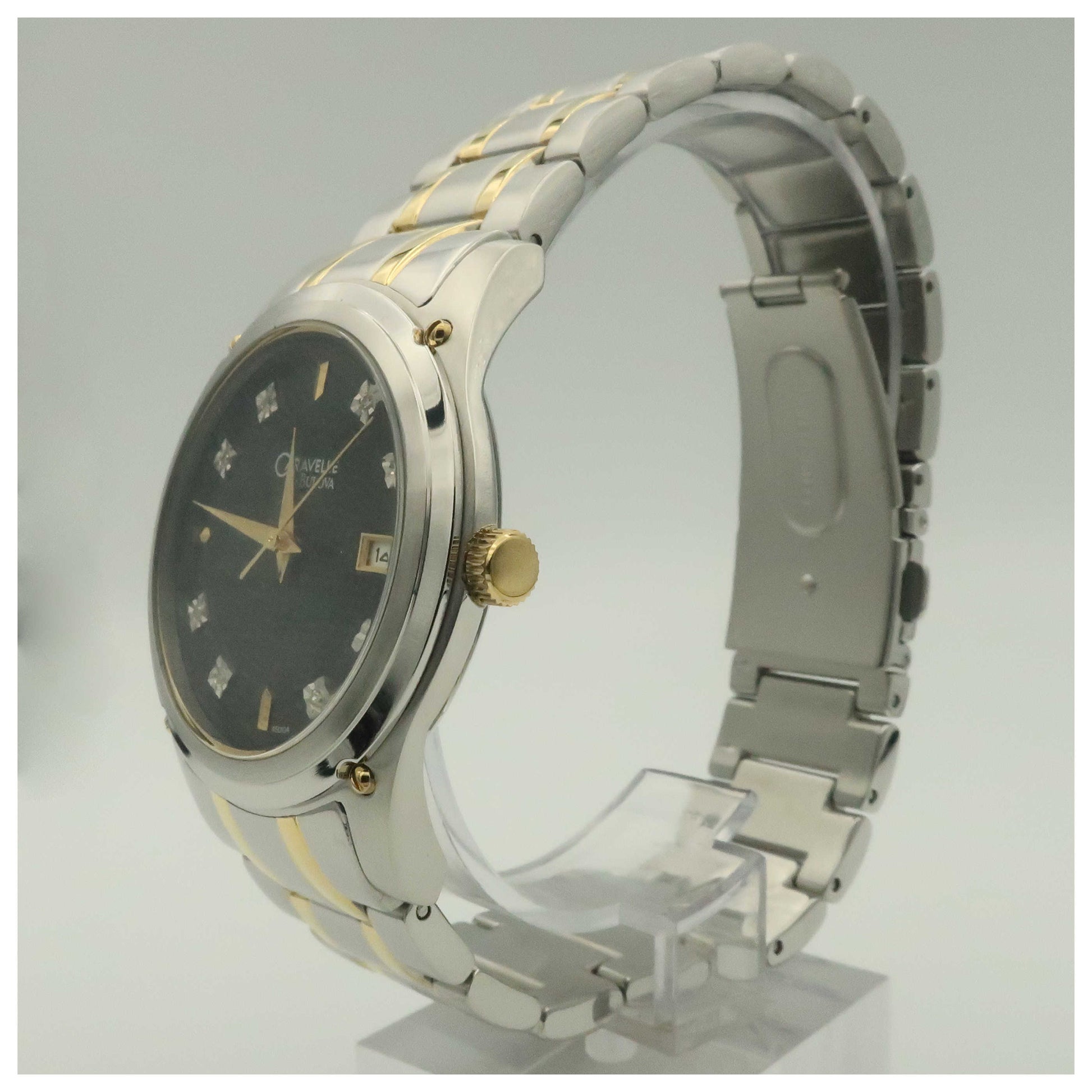 Caravelle Diamond Men's Quartz Watch 45D104-SD - Image #4