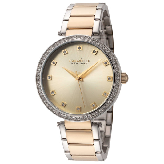 Front view of Caravelle by Bulova New York Women's Quartz Watch 45L154