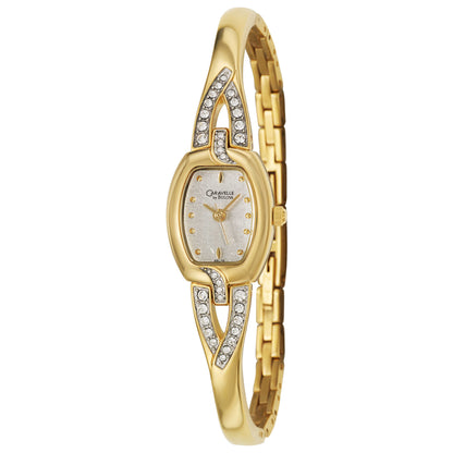 Front view of Caravelle Crystal Women's Japanese Quartz (Battery-Powered) Watch 45L79