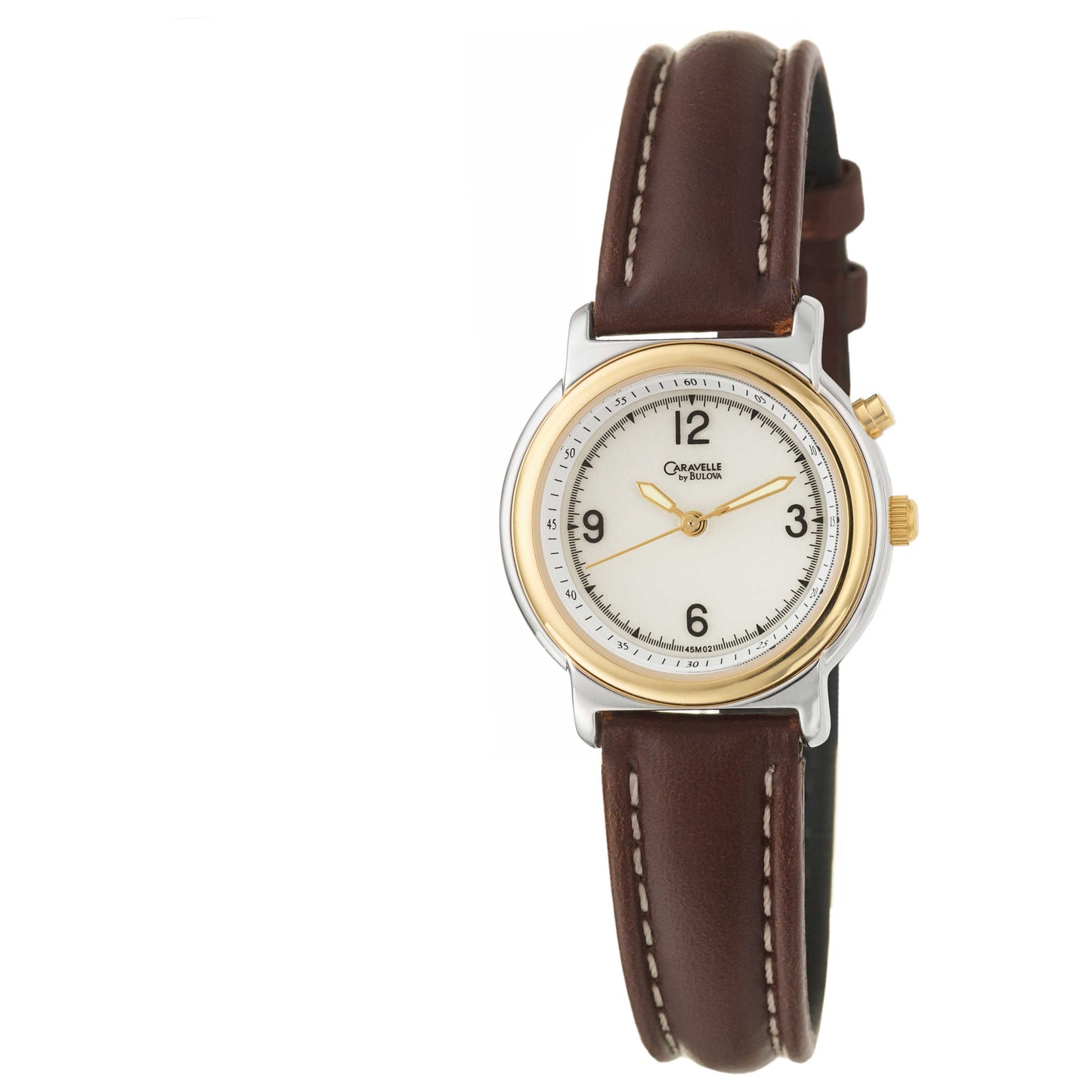 Front view of Caravelle Strap Women's Quartz Watch 45M02