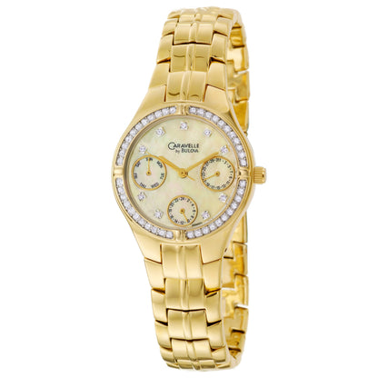 Front view of Caravelle Crystal Women's Quartz Watch 45N001