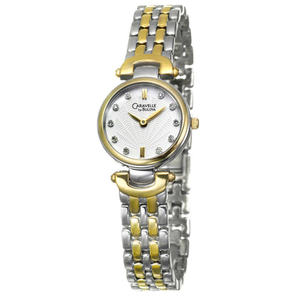 Front view of Caravelle Diamond Women's Quartz Watch 45P101