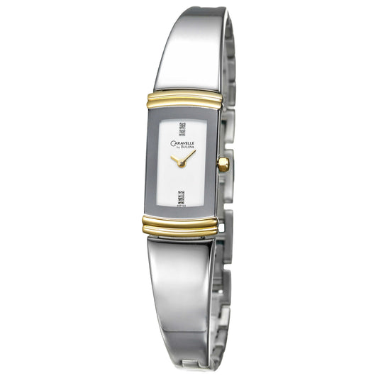 Front view of Caravelle Diamond Women's Quartz Watch 45P103