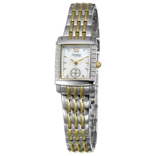 Front view of Caravelle Diamond Women's Quartz Watch 45R003