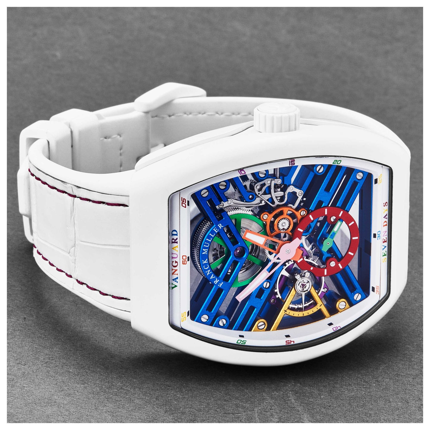 Franck Muller Vanguard Men's Automatic Watch 45S6SQTWHTCOLBU - Image #5