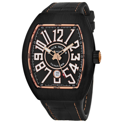 Front view of Franck Muller Vanguard Men's Automatic Watch 45SCBLKBLKGLD2