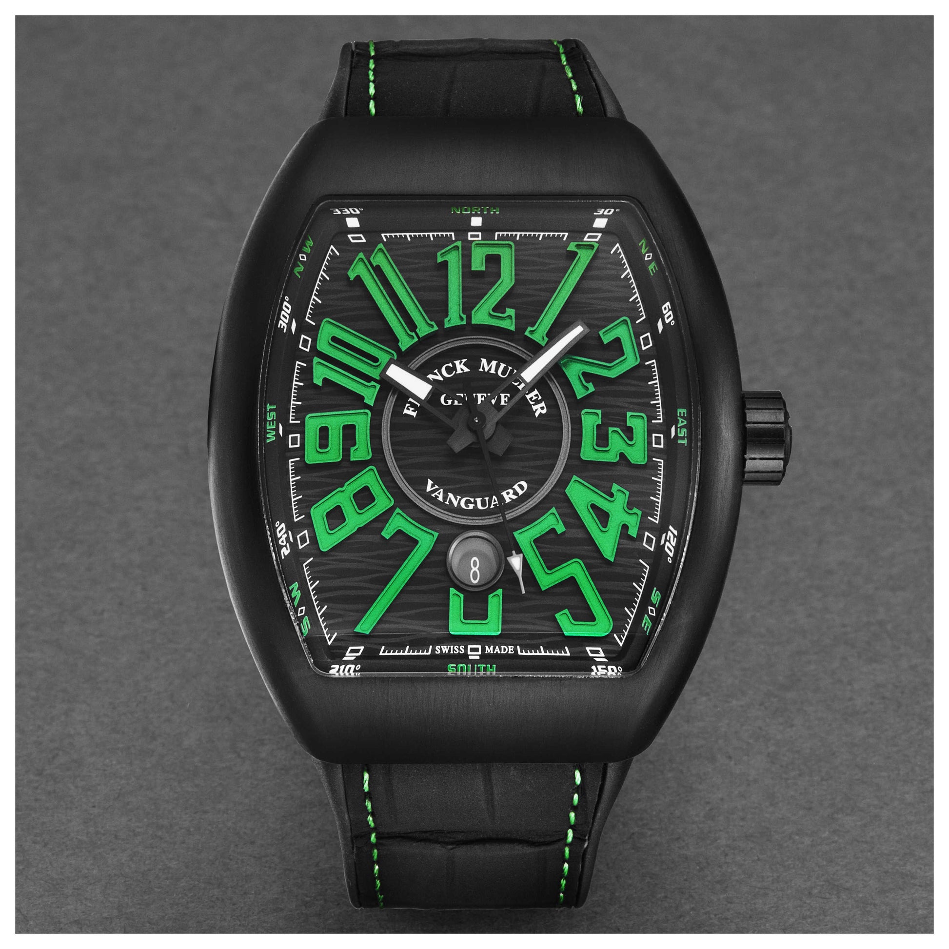 Franck Muller Vanguard Men's Automatic Watch 45SCBLKBLKGRN - Image #5