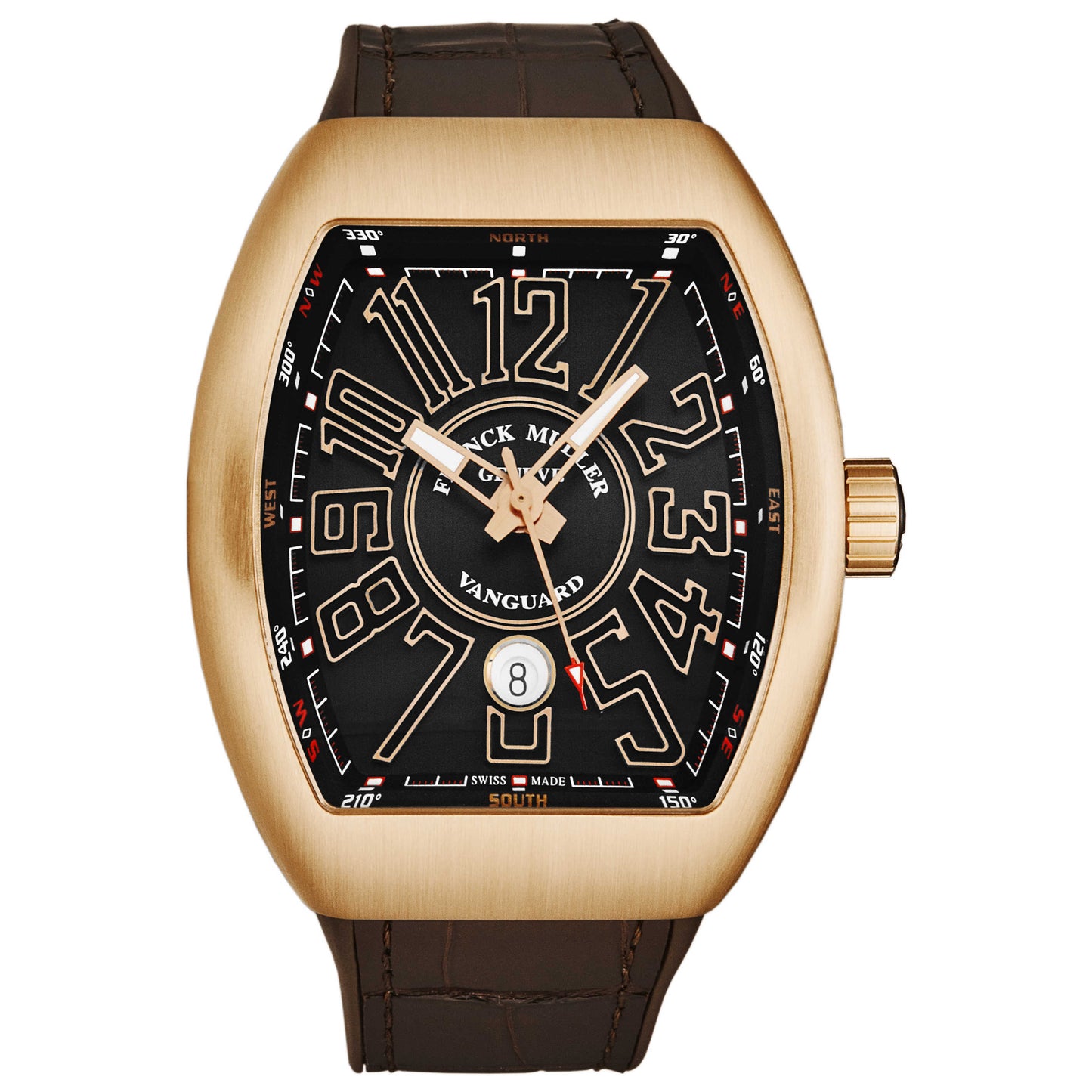 Front view of Franck Muller Vanguard Men's Automatic Watch 45SCGLDGRYGLD-1