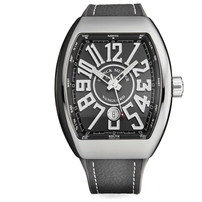 Front view of Franck Muller Vanguard Men's Automatic Watch 45SCSTLGRYGRY