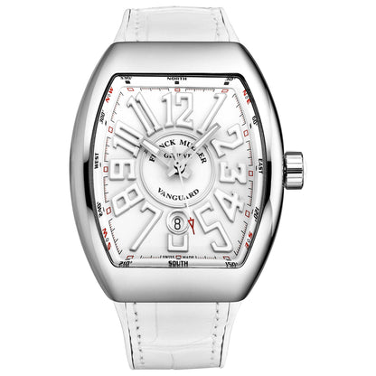 Front view of Franck Muller Vanguard Men's Automatic Watch 45SCWHTWHTWHT