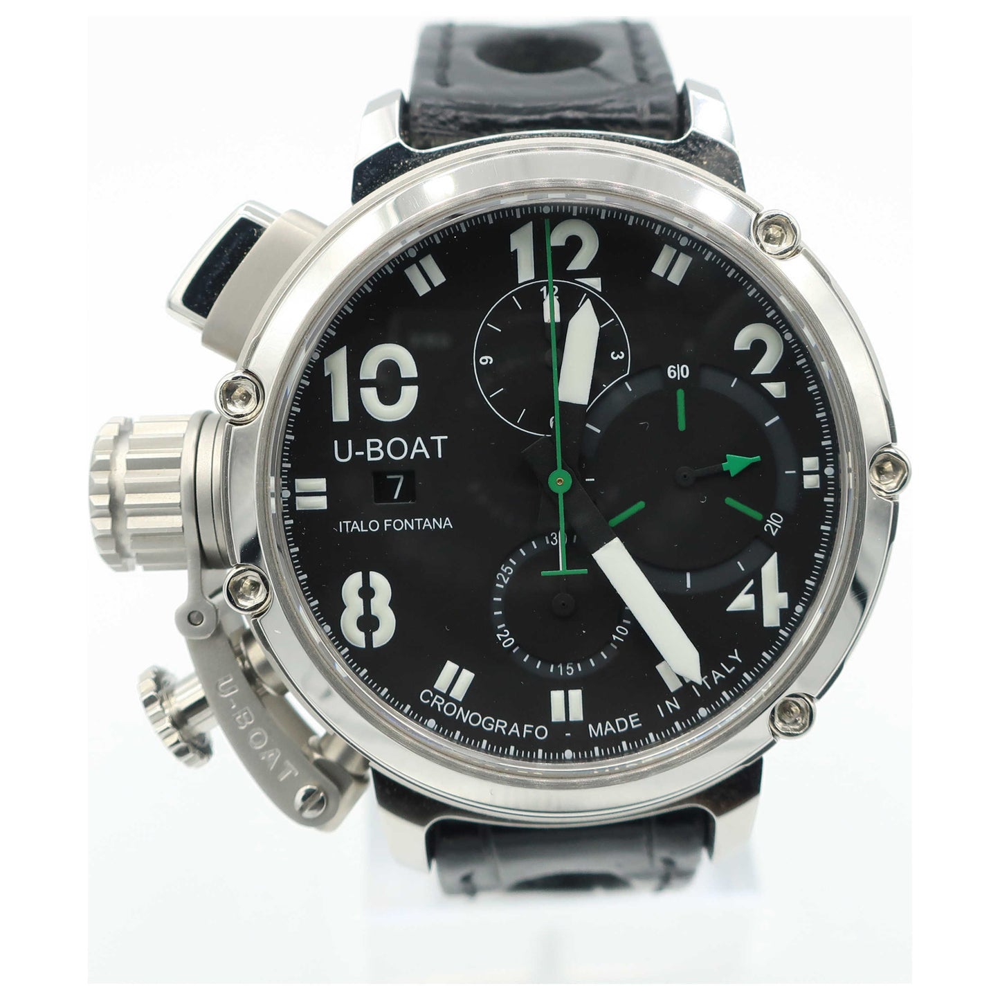 Front view of U-Boat Limited Edition Men's Automatic Watch 46-U51-CRONO-PO