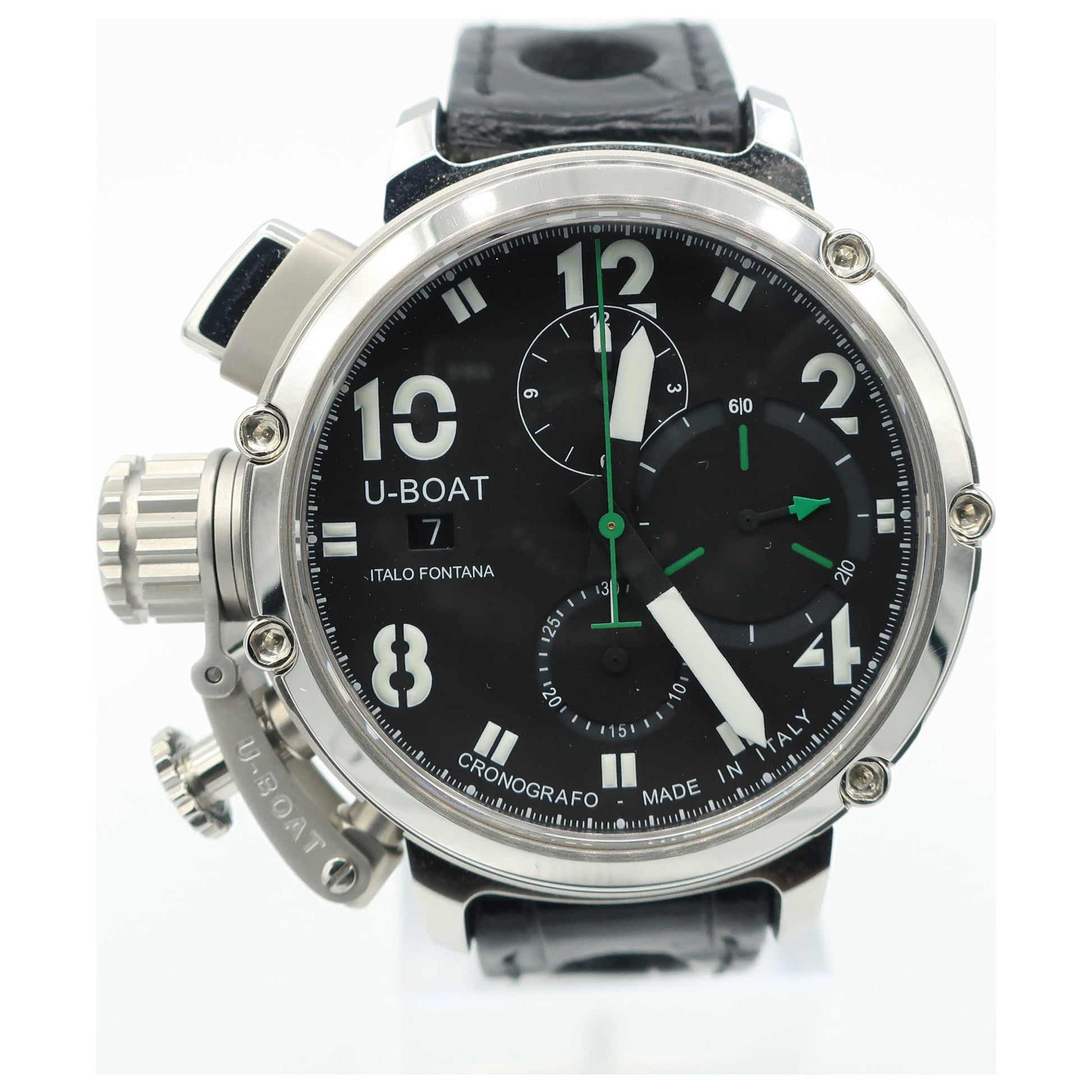 Front view of U-Boat Limited Edition Men's Automatic Watch 46-U51-CRONO-PO